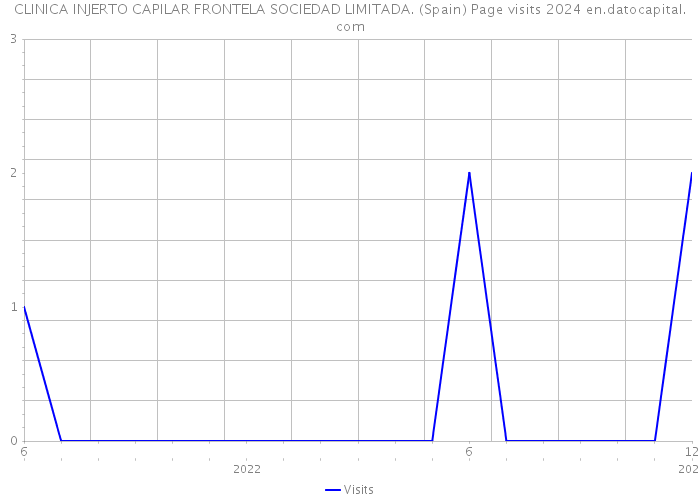 CLINICA INJERTO CAPILAR FRONTELA SOCIEDAD LIMITADA. (Spain) Page visits 2024 