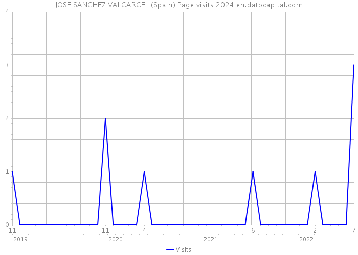 JOSE SANCHEZ VALCARCEL (Spain) Page visits 2024 