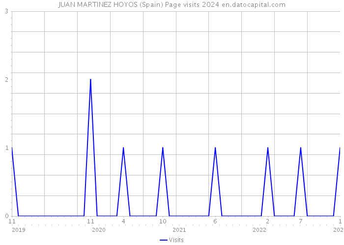 JUAN MARTINEZ HOYOS (Spain) Page visits 2024 