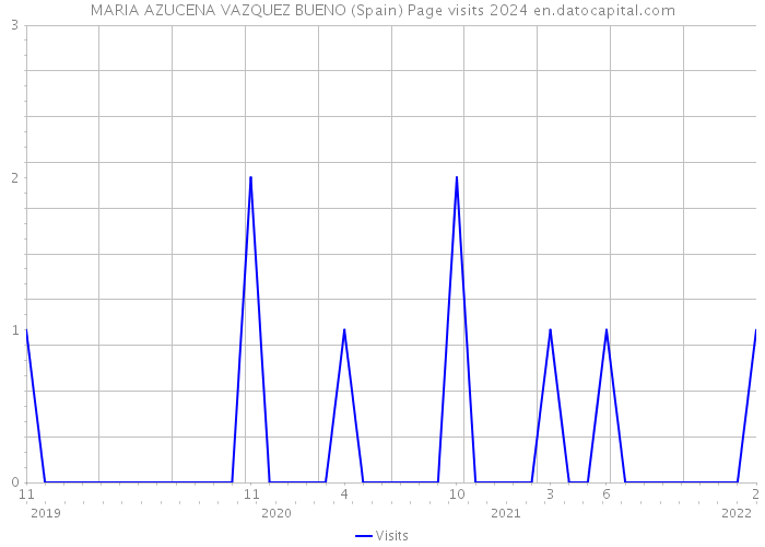 MARIA AZUCENA VAZQUEZ BUENO (Spain) Page visits 2024 