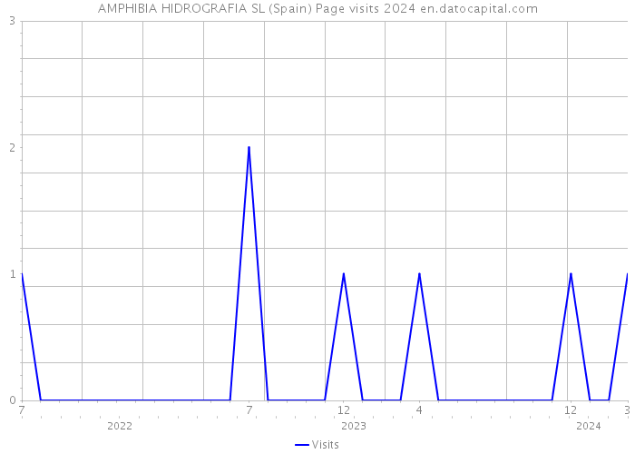AMPHIBIA HIDROGRAFIA SL (Spain) Page visits 2024 
