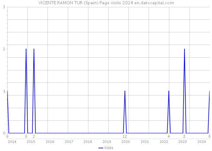 VICENTE RAMON TUR (Spain) Page visits 2024 