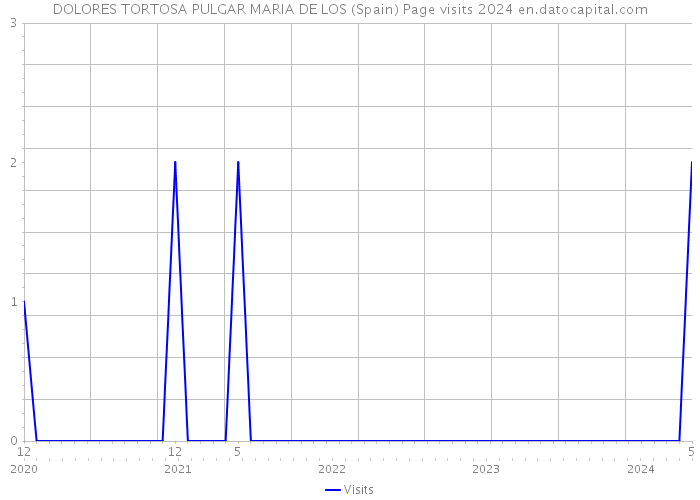 DOLORES TORTOSA PULGAR MARIA DE LOS (Spain) Page visits 2024 