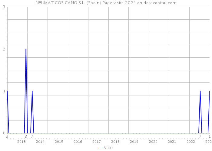 NEUMATICOS CANO S.L. (Spain) Page visits 2024 