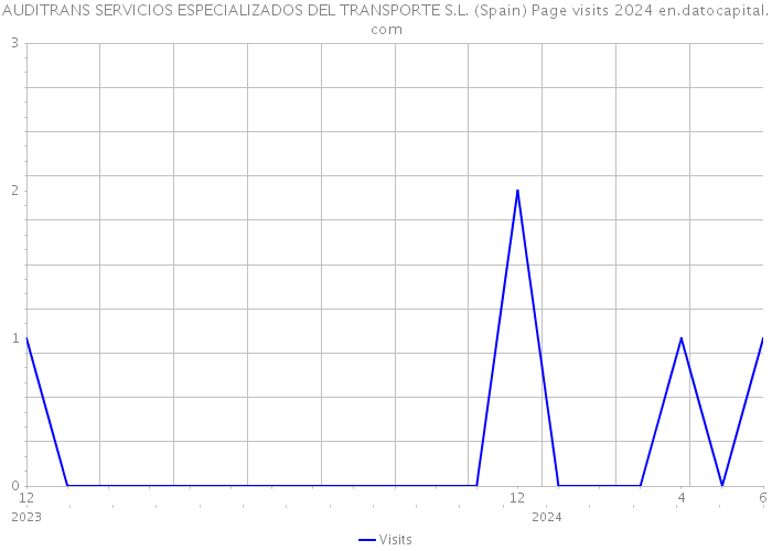 AUDITRANS SERVICIOS ESPECIALIZADOS DEL TRANSPORTE S.L. (Spain) Page visits 2024 