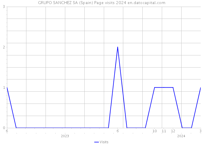 GRUPO SANCHEZ SA (Spain) Page visits 2024 
