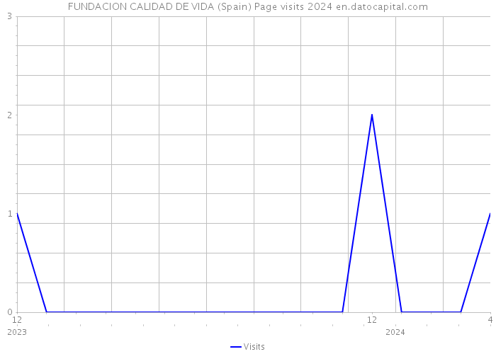 FUNDACION CALIDAD DE VIDA (Spain) Page visits 2024 