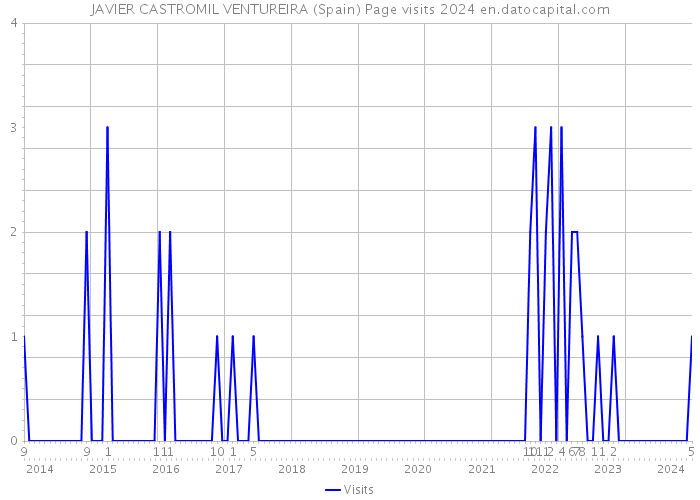 JAVIER CASTROMIL VENTUREIRA (Spain) Page visits 2024 