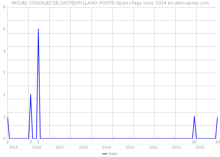 MIGUEL GONZALEZ DE CASTEJON LLANO-PONTE (Spain) Page visits 2024 