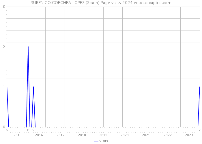 RUBEN GOICOECHEA LOPEZ (Spain) Page visits 2024 