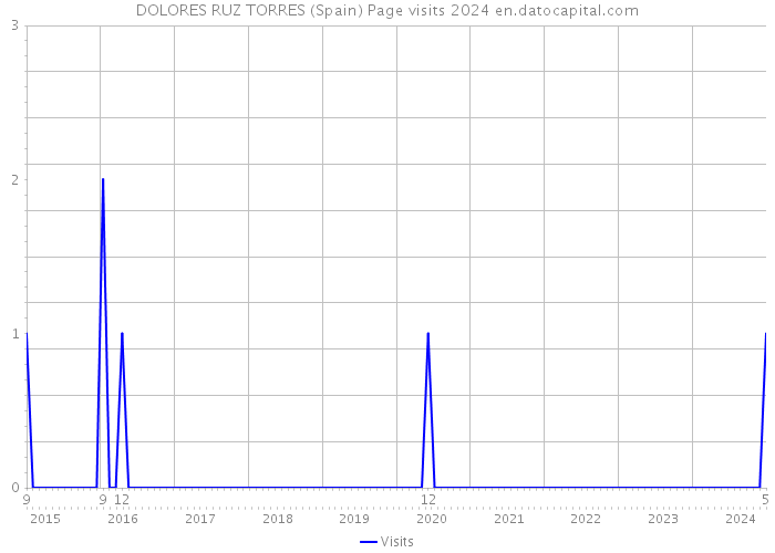 DOLORES RUZ TORRES (Spain) Page visits 2024 