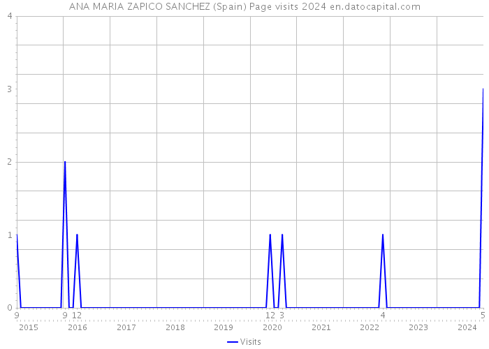 ANA MARIA ZAPICO SANCHEZ (Spain) Page visits 2024 