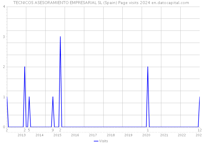 TECNICOS ASESORAMIENTO EMPRESARIAL SL (Spain) Page visits 2024 