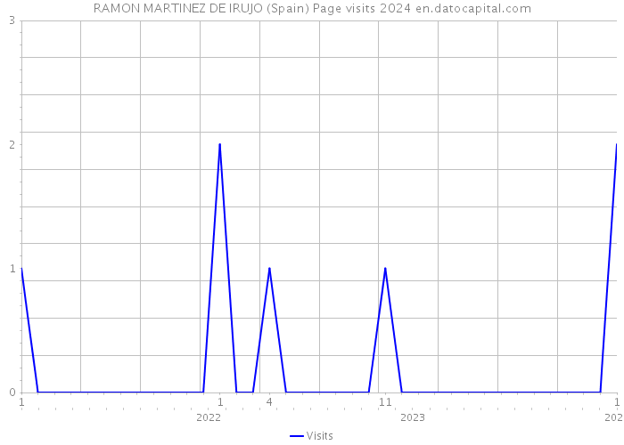 RAMON MARTINEZ DE IRUJO (Spain) Page visits 2024 