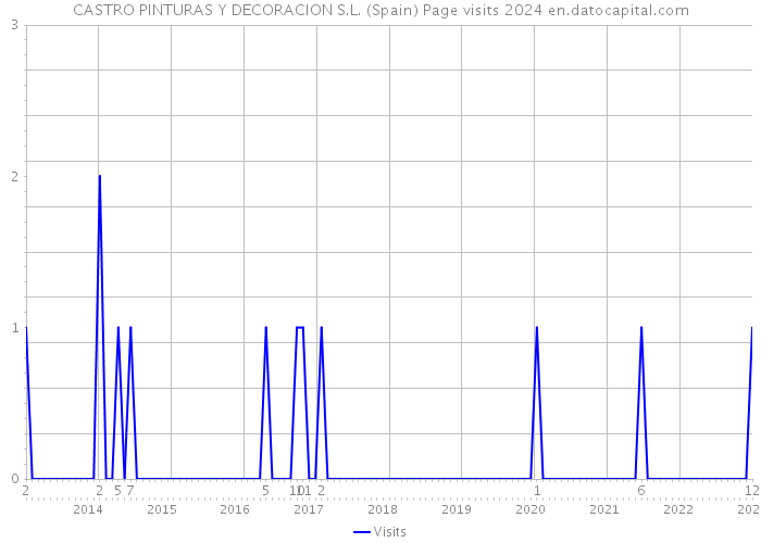CASTRO PINTURAS Y DECORACION S.L. (Spain) Page visits 2024 