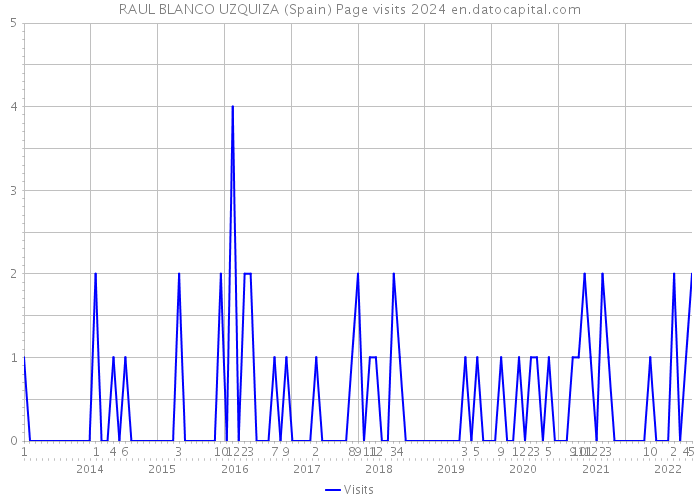 RAUL BLANCO UZQUIZA (Spain) Page visits 2024 