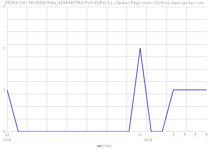 DESPACHO PROFESIONAL ADMINISTRATIVO EURO S.L. (Spain) Page visits 2024 