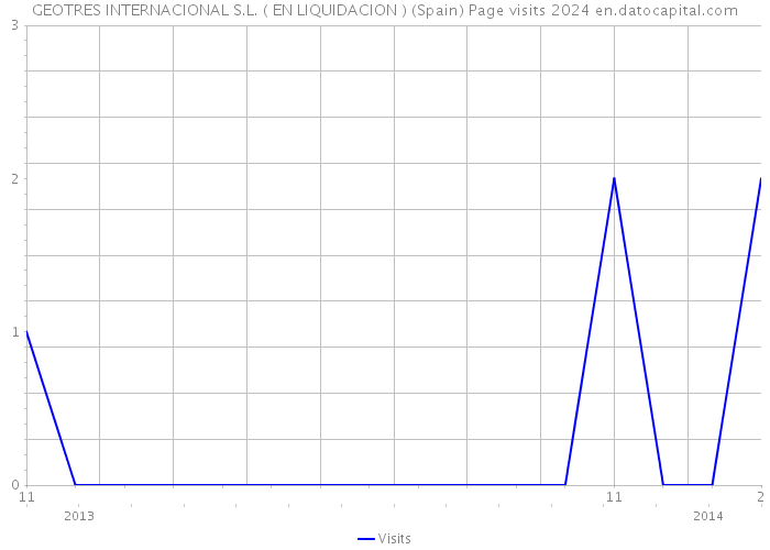 GEOTRES INTERNACIONAL S.L. ( EN LIQUIDACION ) (Spain) Page visits 2024 