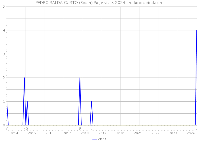 PEDRO RALDA CURTO (Spain) Page visits 2024 