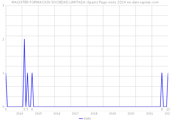 MAGISTER FORMACION SOCIEDAD LIMITADA (Spain) Page visits 2024 