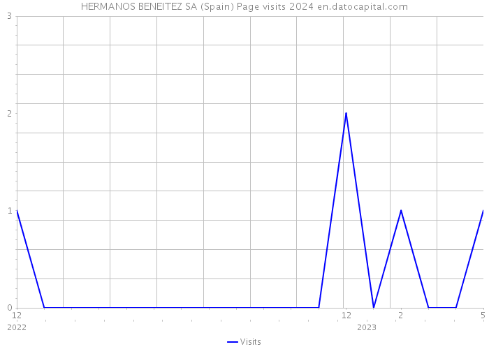 HERMANOS BENEITEZ SA (Spain) Page visits 2024 