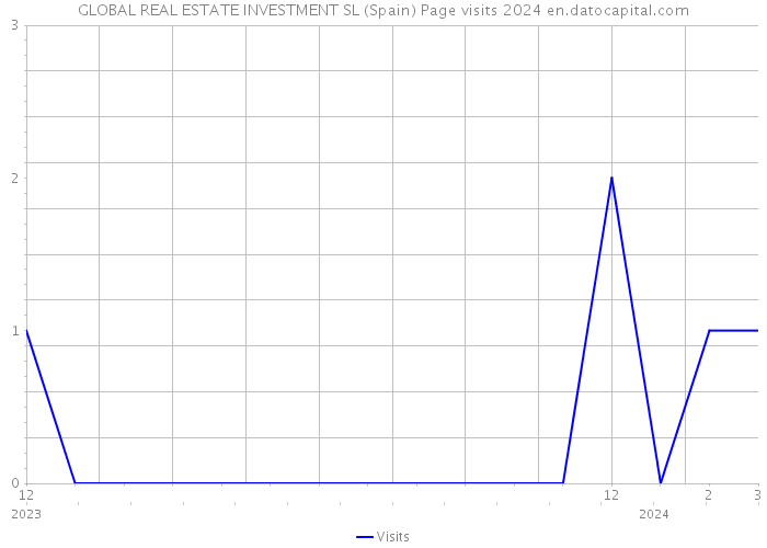 GLOBAL REAL ESTATE INVESTMENT SL (Spain) Page visits 2024 