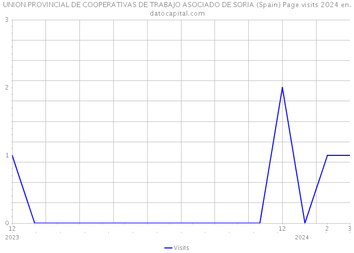 UNION PROVINCIAL DE COOPERATIVAS DE TRABAJO ASOCIADO DE SORIA (Spain) Page visits 2024 