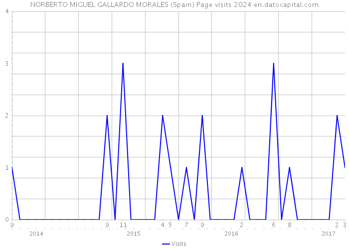 NORBERTO MIGUEL GALLARDO MORALES (Spain) Page visits 2024 