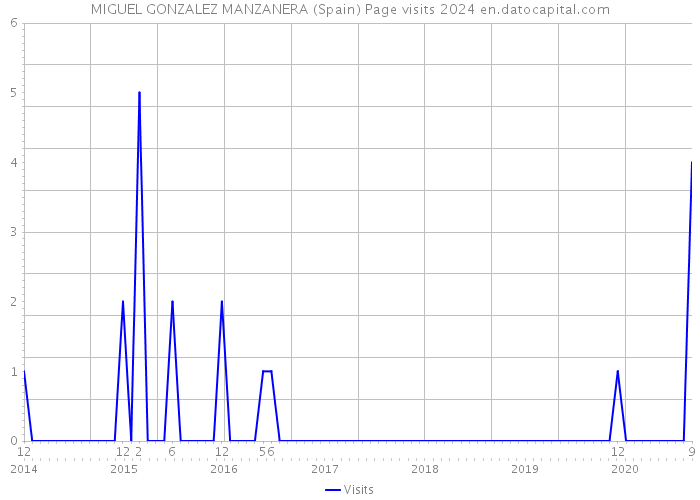 MIGUEL GONZALEZ MANZANERA (Spain) Page visits 2024 