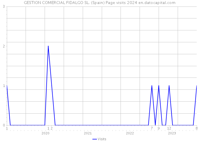 GESTION COMERCIAL FIDALGO SL. (Spain) Page visits 2024 