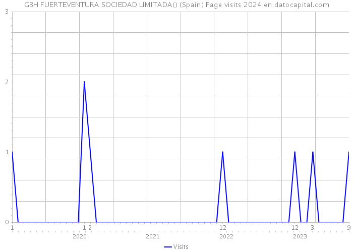 GBH FUERTEVENTURA SOCIEDAD LIMITADA() (Spain) Page visits 2024 
