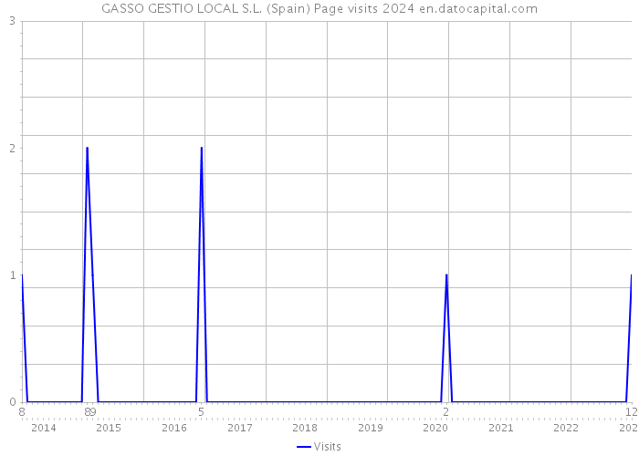 GASSO GESTIO LOCAL S.L. (Spain) Page visits 2024 