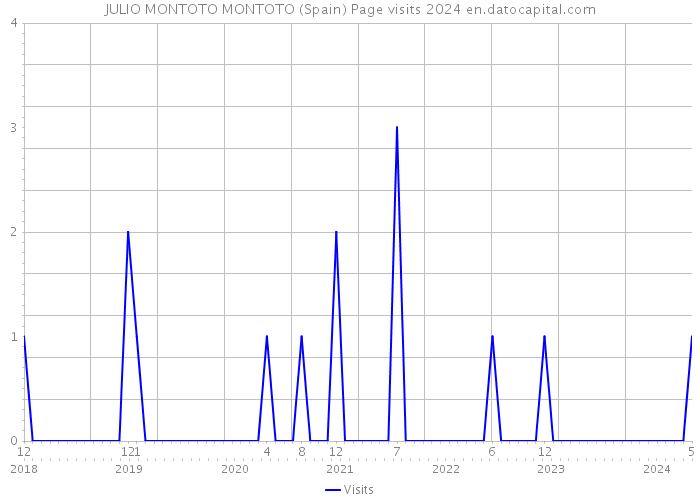 JULIO MONTOTO MONTOTO (Spain) Page visits 2024 