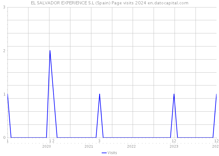 EL SALVADOR EXPERIENCE S.L (Spain) Page visits 2024 