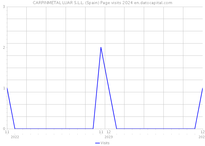 CARPINMETAL LUAR S.L.L. (Spain) Page visits 2024 
