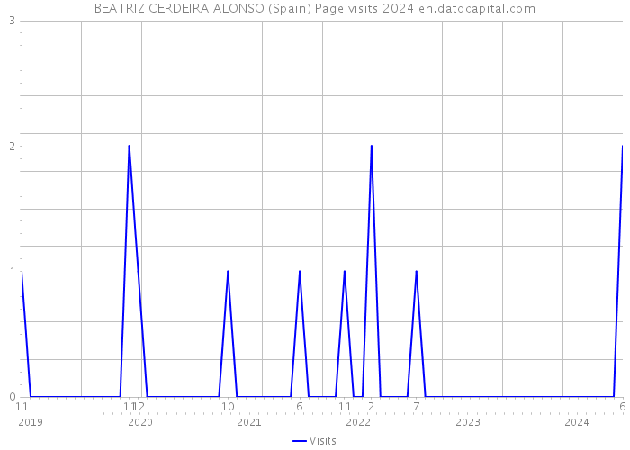 BEATRIZ CERDEIRA ALONSO (Spain) Page visits 2024 