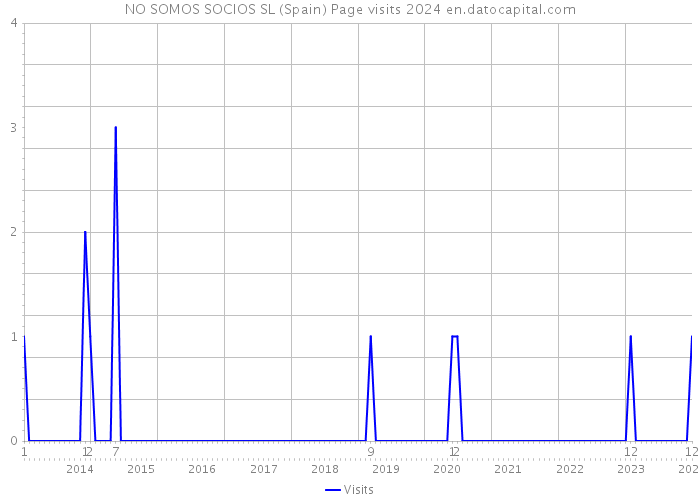 NO SOMOS SOCIOS SL (Spain) Page visits 2024 