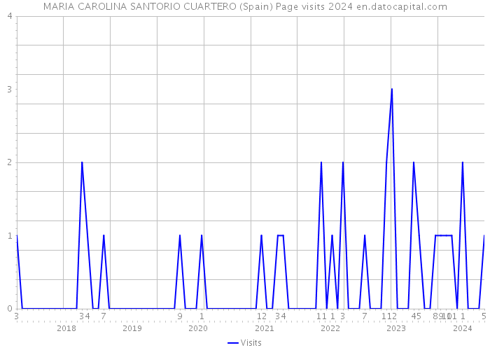 MARIA CAROLINA SANTORIO CUARTERO (Spain) Page visits 2024 