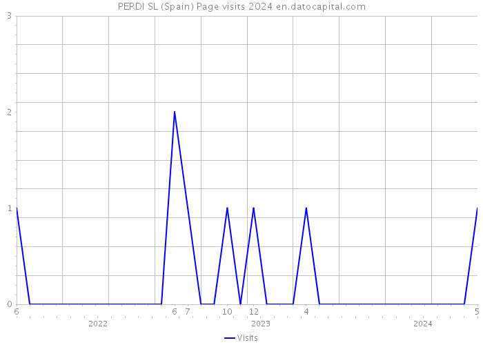 PERDI SL (Spain) Page visits 2024 