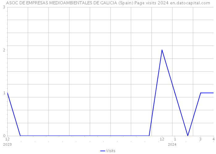 ASOC DE EMPRESAS MEDIOAMBIENTALES DE GALICIA (Spain) Page visits 2024 
