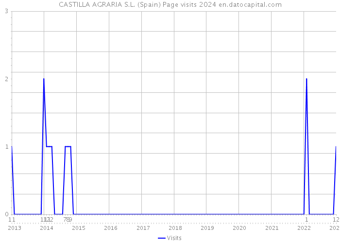 CASTILLA AGRARIA S.L. (Spain) Page visits 2024 