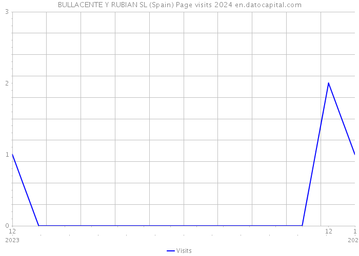 BULLACENTE Y RUBIAN SL (Spain) Page visits 2024 