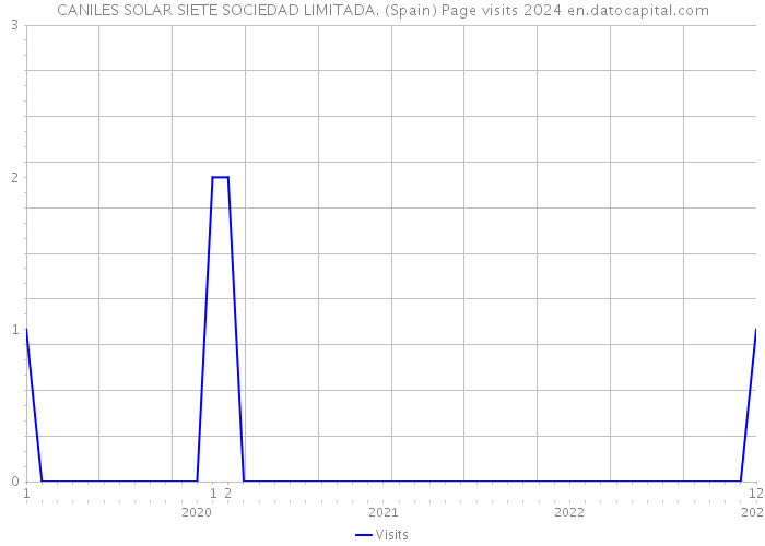CANILES SOLAR SIETE SOCIEDAD LIMITADA. (Spain) Page visits 2024 