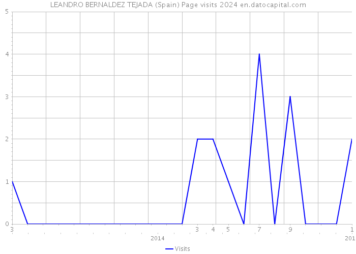 LEANDRO BERNALDEZ TEJADA (Spain) Page visits 2024 