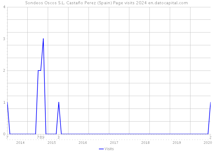 Sondeos Oscos S.L. Castaño Perez (Spain) Page visits 2024 