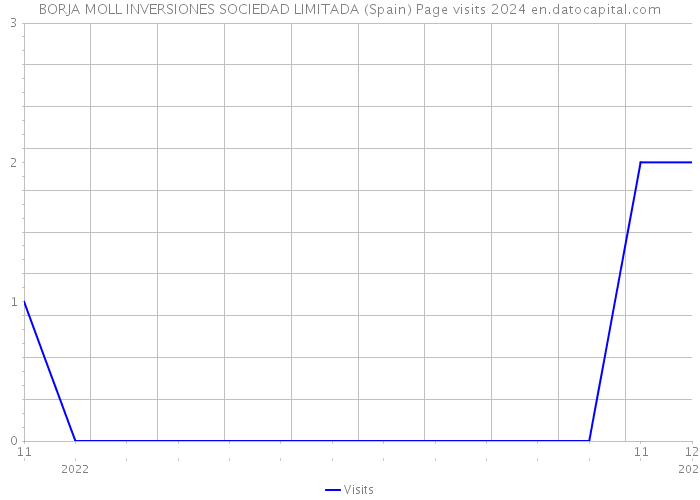 BORJA MOLL INVERSIONES SOCIEDAD LIMITADA (Spain) Page visits 2024 