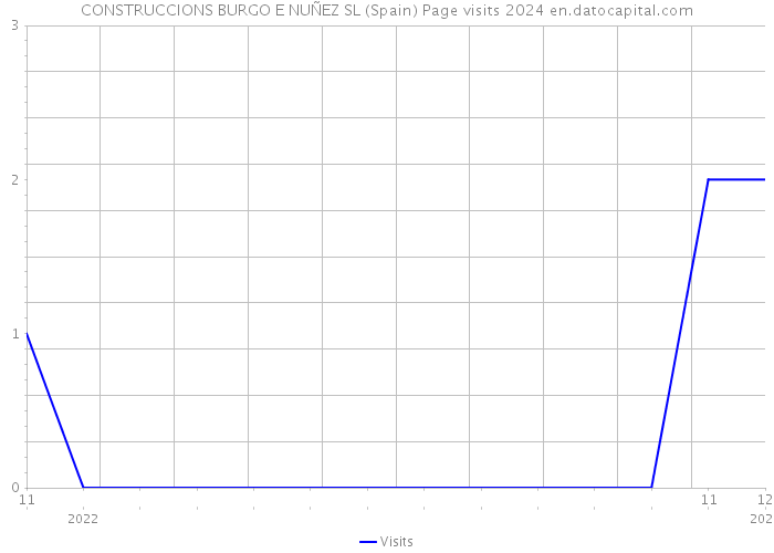 CONSTRUCCIONS BURGO E NUÑEZ SL (Spain) Page visits 2024 