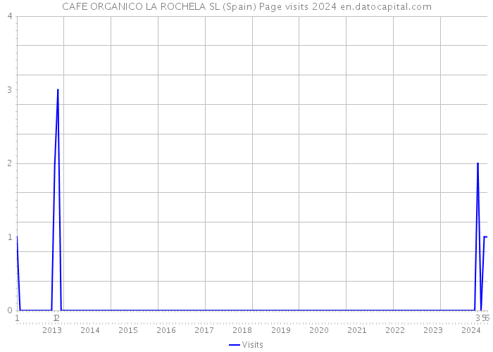 CAFE ORGANICO LA ROCHELA SL (Spain) Page visits 2024 