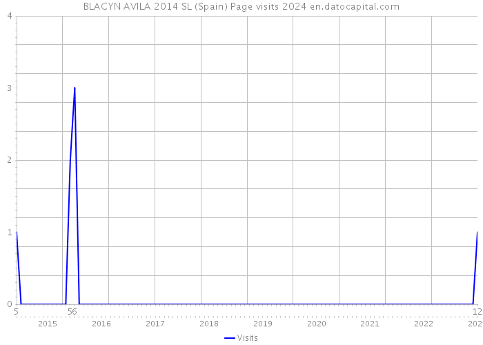 BLACYN AVILA 2014 SL (Spain) Page visits 2024 