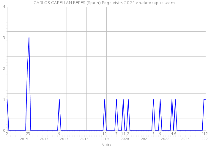 CARLOS CAPELLAN REPES (Spain) Page visits 2024 
